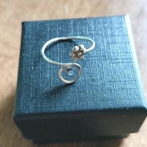 Vintage Sterling Silver aquamarine Ring
